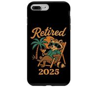 En retraite Doux raton laveur avec cocktail Relaxed Enfin la retraite Coque pour iPhone 7 Plus/8 Plus