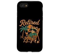 En retraite Doux raton laveur avec cocktail Relaxed Enfin la retraite Coque pour iPhone SE (2020) / 7 / 8