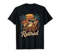 En retraite Doux raton laveur avec cocktail Relaxed Enfin la retraite T-Shirt