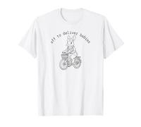 en Route pour accoucher, infirmière chargée de l'accouchement et de l'accouchement à l'unité néonatale des Soins intensifs T-Shirt