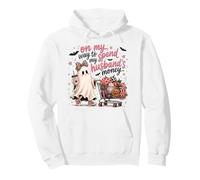 en Route pour dépenser l'argent de Mon Mari, Pink Ghost Halloween Sweat à Capuche