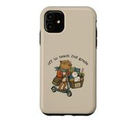 en Route pour enseigner à Capybara Classroom Funny, Professeur de 2e année Coque pour iPhone 11