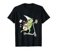 en Route pour enseigner à Frog Funny Rack to School, Professeur de 7e année T-Shirt Graphique avec Valeur, Homme, Noir, XL