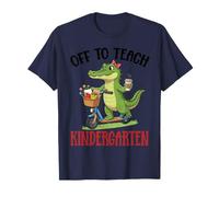 en Route pour enseigner à la Maternelle Alligator Teacher Scooter School T-Shirt