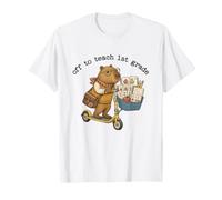 en Route pour enseigner Capybara Classroom Funny à Un Enseignant de 1re année T-Shirt