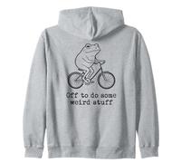 en Route pour Faire des Choses étranges : Frog Goblincore Cycling Sweat à Capuche