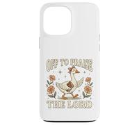 en Route pour Faire l'éloge de Lord Goose Bible Christian Coque pour iPhone 13 Pro Max