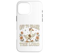 en Route pour Faire l'éloge de Lord Goose Bible Christian Coque pour iPhone 16 Pro Max
