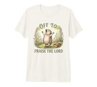 en Route pour Faire l'éloge du Seigneur Christian Hedgehog T-Shirt Haut de Gamme