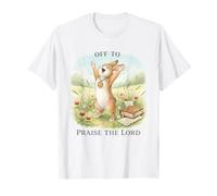 en Route pour Faire l'éloge du Seigneur Christian Rabbit T-Shirt