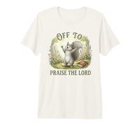 en Route pour Faire l'éloge du Seigneur Christian Squirrel T-Shirt Haut de Gamme