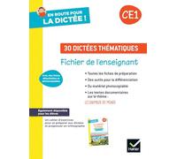 En route pour la dictée ! CE1 - Les animaux du monde - Ed. 2024 - Fichier de l'enseignant - Grégory Klughertz - Hatier - broché - Scolaire / Universitaire