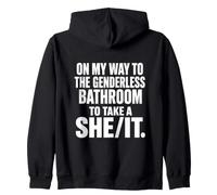en Route pour la Salle de Bain anodine pour y Prendre Un « She It Funny » Sweat à Capuche