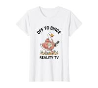 en Route pour la télé-réalité Silly Funny Goose T-Shirt Graphique avec Valeur