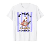 en Route pour la télé-réalité Silly Goose Stripes T-Shirt Graphique avec Valeur