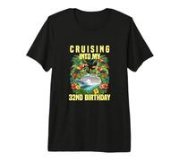 en Route pour Mes Vacances de 32e Anniversaire T-Shirt Haut de Gamme