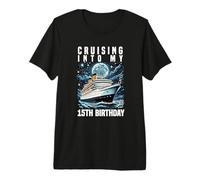 en Route pour Mes Vacances de croisière pour Mon 15e Anniversaire T-Shirt Haut de Gamme