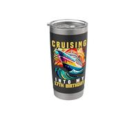 En route pour mes vacances de croisière pour mon 17e anniversaire Gobelet isotherme en acier inoxydable double paroi