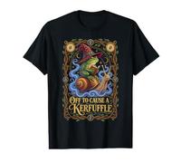 en Route pour provoquer Un Kerfuffle, Une Grenouille sorcière, Un Magicien chevauchant Un Escargot T-Shirt Graphique avec Valeur