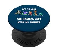 en Route pour Rejoindre Funny Animals on Bikes, potes de la Gauche radicale PopSockets PopGrip Adhésif