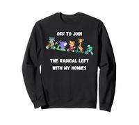 en Route pour Rejoindre Funny Animals on Bikes, potes de la Gauche radicale Sweatshirt