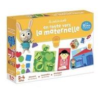 En route vers l'ecole maternelle 2-4 ans - coffret jeux educatifs : couleurs formes langage - activites petite section