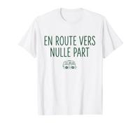 en Route vers Nulle Part Vanlife Nature Évasion Liberté T-Shirt Graphique avec Valeur