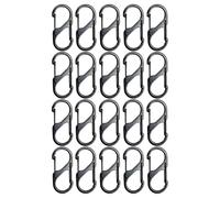 en S avec Double Ressort - Crochet de Fermeture Rapide | Petit à Double Ressort - pour Famille, Femme, Camping, randonnée, Montagne, Sport extérieur