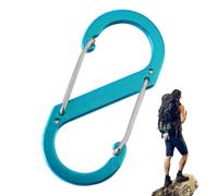 en S verrouillable, Porte-clés Multifonctionnel pour la sécurité, unité en d'aluminium, Support Haute Tension avec Porte à vis, équipement de Plein air Cadeau pour la randonnée