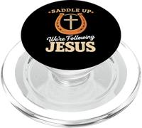en Selle, Nous suivons Jésus, la Foi, la Bible, Les Écritures, Dieu PopSockets PopGrip pour MagSafe