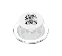 en Selle, Nous suivons Jésus, la Foi, la Bible, Les Écritures, Dieu PopSockets PopGrip pour MagSafe