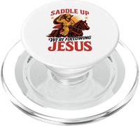 en Selle, Nous suivons Les Écritures chrétiennes de la Foi en Jésus PopSockets PopGrip pour MagSafe
