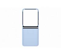 Samsung Galaxy Z Flip6 Coque Silicone avec Anneau Bleu