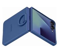 en silicone avec anneau selfie Bleu nuit pour Galaxy Z Flip 7