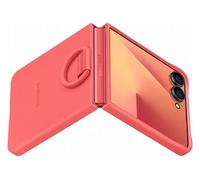 en silicone avec anneau selfie Corail pour Galaxy Z Flip 7