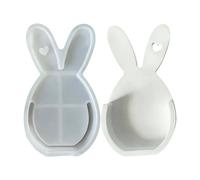 En silicone de Pâques - Lapin à libération facile pour l'artisanat printanier - pour œufs en résine époxy | pour décoration de la maison, art et passe-temps, fête du printemps pour adultes et