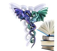 en silicone dragon 3D pour travaux manuels - Ornement de bureau créatif et à suspendre au mur, de moulage en silicone flexible pour résine, chocolat, bonbons et projets artistiques
