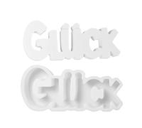 En Silicone Pour Lettres Alphabet | Moule De Porte bonheur Pour Ciment Avec Lettres Allemandes | Silicone Anti-adhésif Défilable Facile Pour Créations De Résine Bricolage Projets Artisanaux Décor