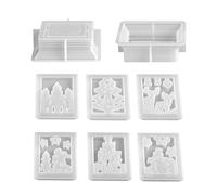 En silicone pour Noël - Lanterne flexible réutilisable - pour bougies de Noël, décorations de fêtes - pour lanternes craie, décoration de la maison et de l'artisanat