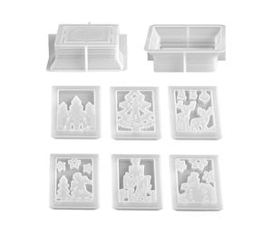 En silicone pour Noël - Lanterne flexible réutilisable - pour bougies de Noël, décorations de fêtes - pour lanternes craie, décoration de la maison et de l'artisanat
