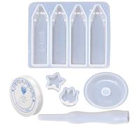 En silicone pour résine - outil de coulée bricolage antiadhésif et facile à détacher - moule pour la fabrication de sous-casserole, pour ciment d'argile savon, résine craie et de cuisine