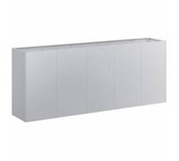 ""En solde"" Jardinière pour Plantes - BURKE - lit surélevé de Jardin - 200x40x80 cm acier galvanisé J3170