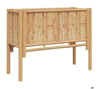 ""En solde"" Jardinière pour Plantes - BURKE - Lit surélevé de jardin - Marron 90x35x70 cm Bambou J1985