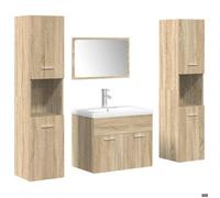 ""En solde"" Jeu de meubles de salle de bain 5 pièces - Ensemble de meubles - pour maison - chêne sonoma L945