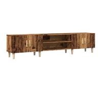 ""En solde"" Meuble TV vieux bois - CLOUD - Support Télé moderne - 180x31,5x40 cm bois d'ingénierie LL3404