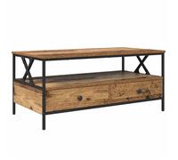 ""En solde"" Table basse de salon (1 pc) - UU - Petit Table d'appoint - Bois ancien 100x51x45 cm Bois d'ingénierie L7657