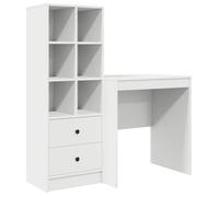 ""En solde"" Table Informatique Adulte/enfant - CLOUD - Bureau à Domicile - avec tiroir - (2 pcs) - Blanc B288