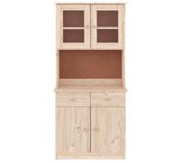 En soldes - Cabinet Armoire de rangement - Buffet bahaut, vaisselier, ALTA 77x35x165cm bois massif de pin 8_9129805