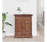 En soldes - Cabinet de Rangement| - Banc de rangement pour maison, Armoire de rangement 63x30x79cm - Bois de Mahogany Massif 8_92949