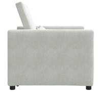 En soldes - Canapé-lit - Fauteuil de Salon Convertible| Fauteuil pour séjour - escamotable simple Gris clair 90x165x87 cm 8_6631861